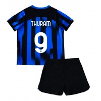 Dětský fotbalový dres Inter Milan Marcus Thuram #9 2023-24 Domácí Krátký Rukáv (+ trenýrky)